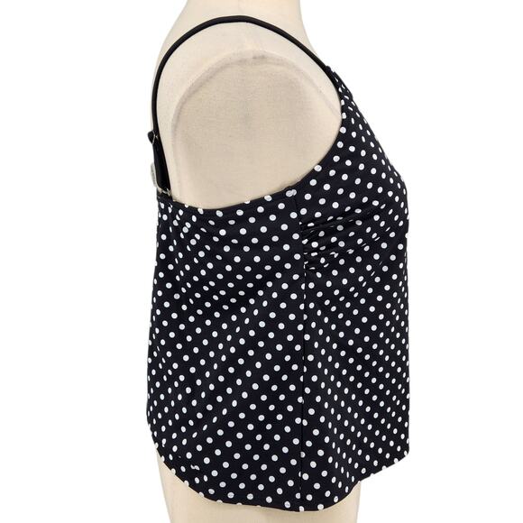 Lands’ End Polka Dot Tankini Top – Size 20W - Beach Swim Vacation - Picture 7 of 7